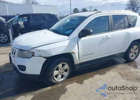 2014 Jeep Compass Sport z USA, uszkodzony, nr VIN 1C4NJCBA5ED523802